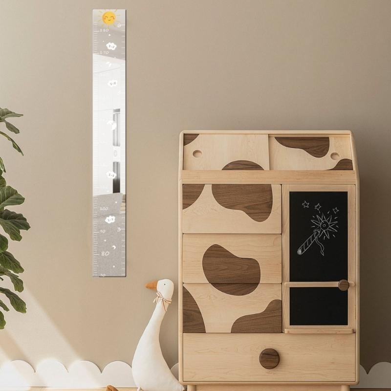 Kids Height Ruler Acrylic Height Measuring Stickers Baby Growth Chart Wall Stickers