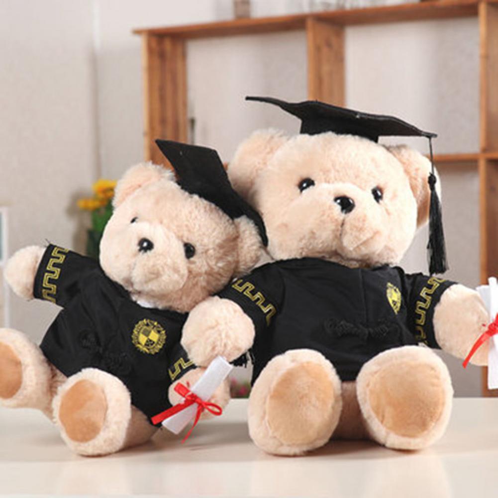 25/35cm Cute Bear Plush Toy Stuffed Soft Kawaii Teddy Bear Animal Dolls Graduation Gifts for Kids Children Student Girls