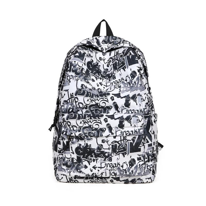 Ghiozdane Personalizate Graffiti Rucsac pentru Elevi de Gimnaziu și Liceu Unisex Murdar Capacitate Mare Geantă Școlară Trendy