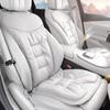 For Tesla Car Cushion Seat Cushion Backrest Single Piece Nappa Leather Breathable Velvet Four Season Universal Auto Interior