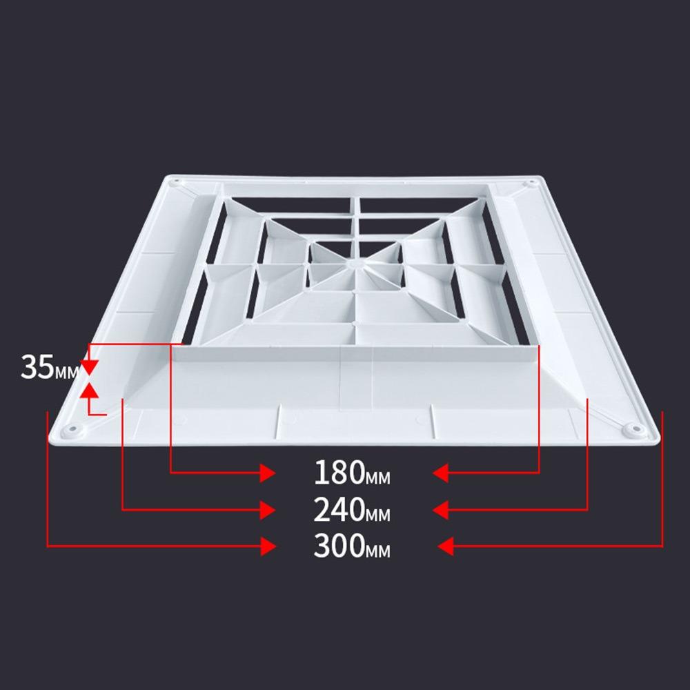 Square Ceiling Diffuser Ducting Ventilation Grill Cover  for Outlet Vent Accessories