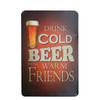 Shabby Chic BEER Vintage Metal Sign Bar Cafe Pub Tavern Home Decor Beer Wine Art Painting Plate Plaque 30x20cm