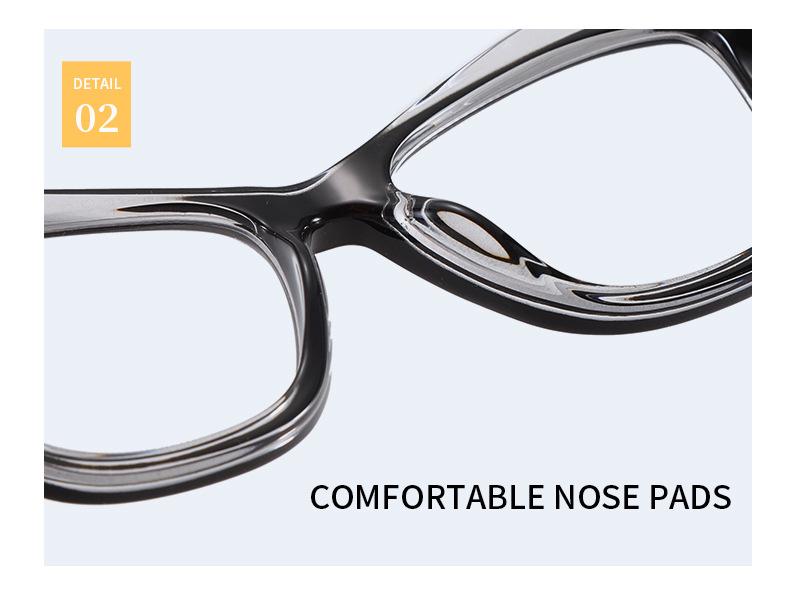 Cat-eye Blue Light Blocking Reading Glasses with Large Irregular Frame