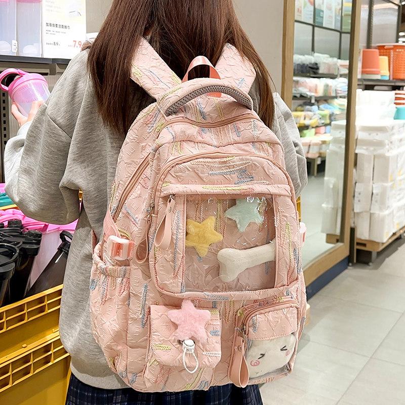 Schoolbag Children's School Bag Tote Bag Girls Primary School Students First Grade Junior High School Students High School Backpack College Students