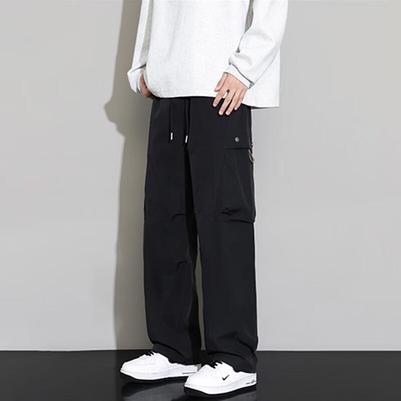 Men's Autumn/Winter American Workwear Straight Wide-Leg Pants