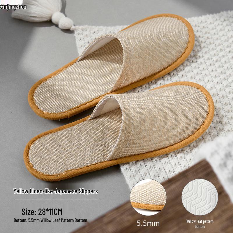 High-Grade Disposable Anti-Slip Slippers (50 Pairs)