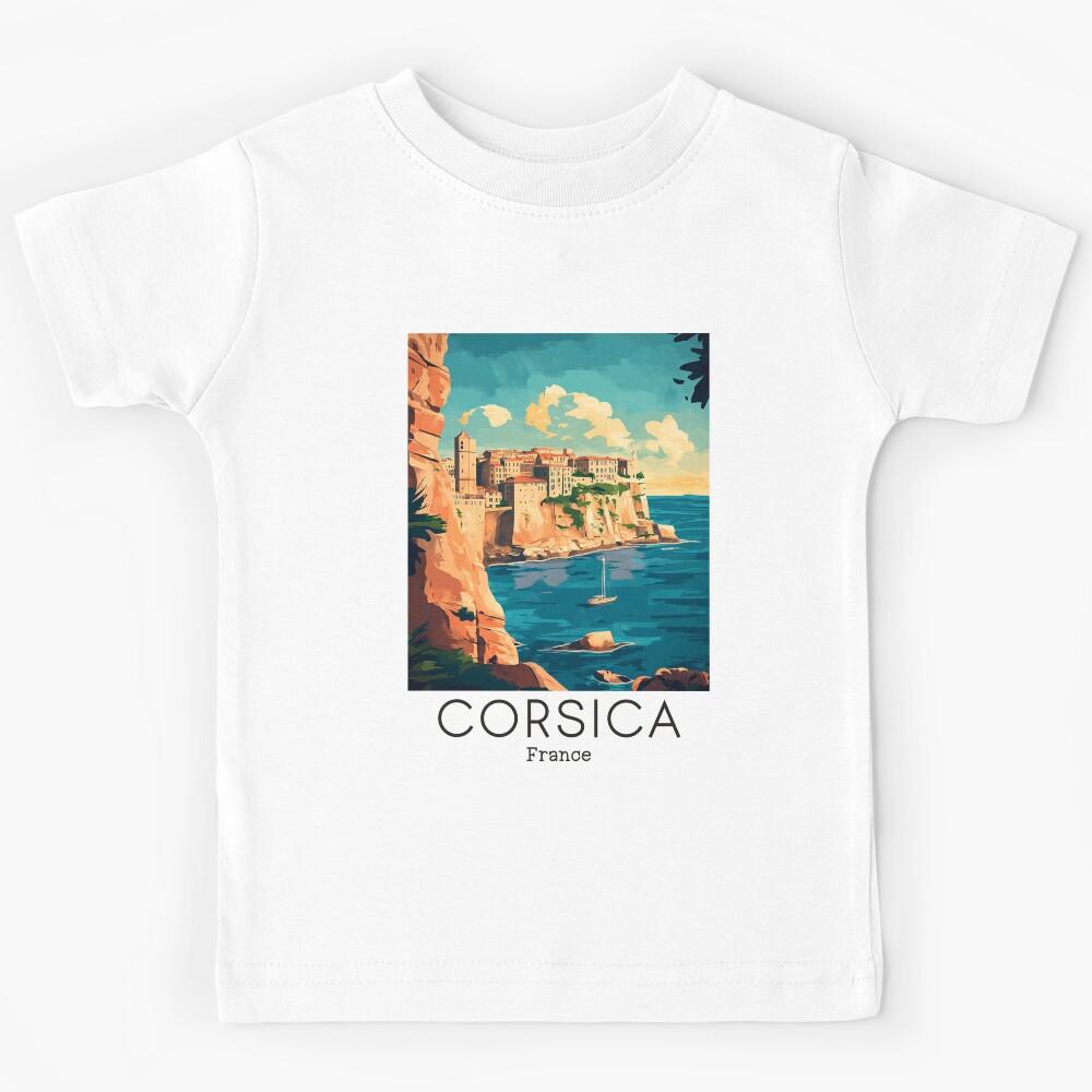 A Vintage Illustration of Corsica - France  Kids T-Shirt 160