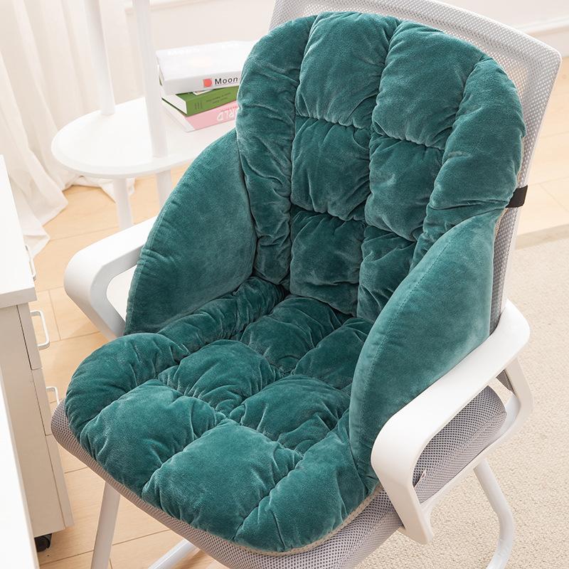 Heated Seat Cushion for Office Winter Plush Heated Seat Cushion Students Thicken Backrest Integrated Chair Cushions