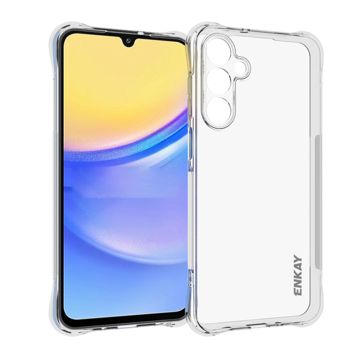 

For Samsung Galaxy A16 5G/A16 4G Clear Phone Case ENKAY HAT PRINCE Shockproof Anti-Slip TPU Cover Transparent