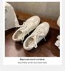 Women's Retro Colorblock German Trainers 2025, Versatile Inner Heightening Round Toe Lace-up Casual Sports Shoes, Forrest Gump Style.