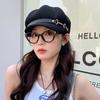 Summer British Outing Hollow Retro Octagonal Hat Children's New Sunscreen Versatile Duck Tongue Newsboy Hat Painter Hat