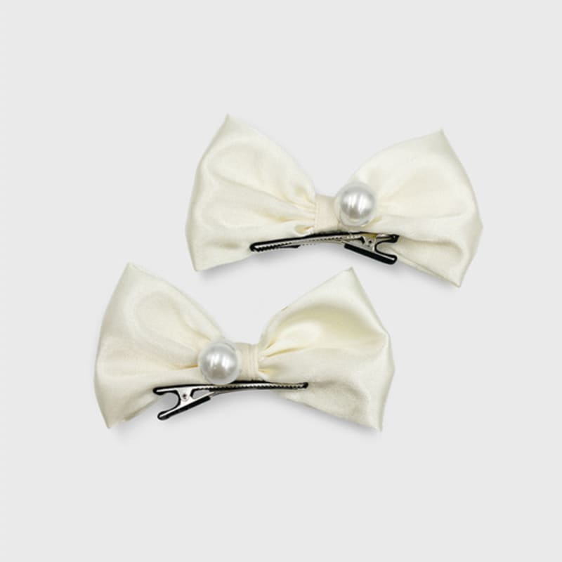 Jean Paul Clarisse Pearl Ribbon Clip SET JP-22-128CC