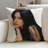 C-Camila Cabello Cushion Cover Cushion Cover Pillowcase, Anti-Mite Invisible Zipper, Linen Sofa Cushion