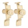 2PCS Metal Fine Tuner Adjuster Golden Color Clip Tuner Accessory Cello Tuner  For String Instruments