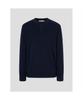 Binpolmen Textured Henley Neck Knit Navy