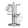 Heavy Duty Carbon Steel Mug Holder With 6 Hooks For Organized Kitchen Space Saving Storage Solution