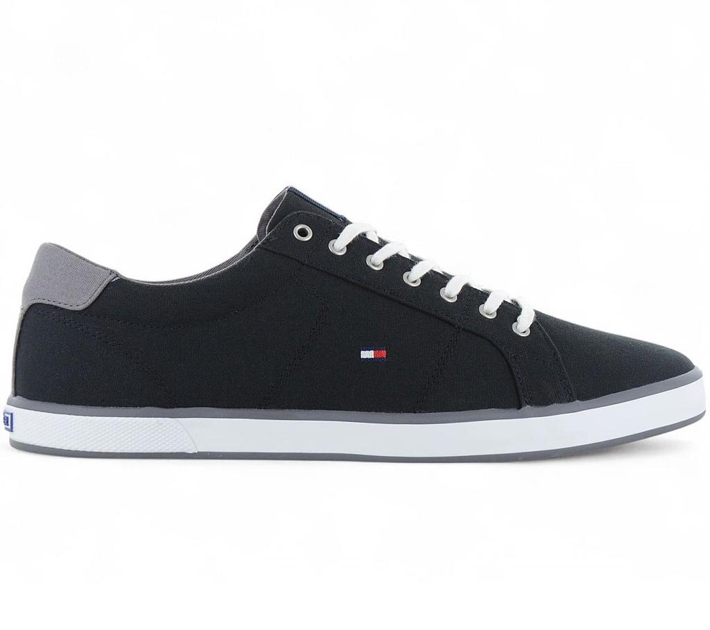 Tommy Hilfiger Harlow - Pánské tenisky plátěné černé FM0FM00596-990 ORIGINÁL