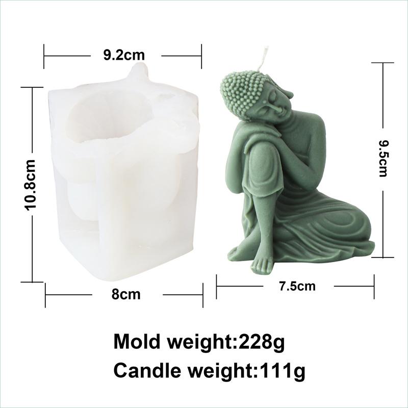 

3D Multiform Buddha Silicone Candle Mold Amitabha Buddha Gypsum Mold Handmade Soap Incense Mold Religion Home Crafts Ornaments