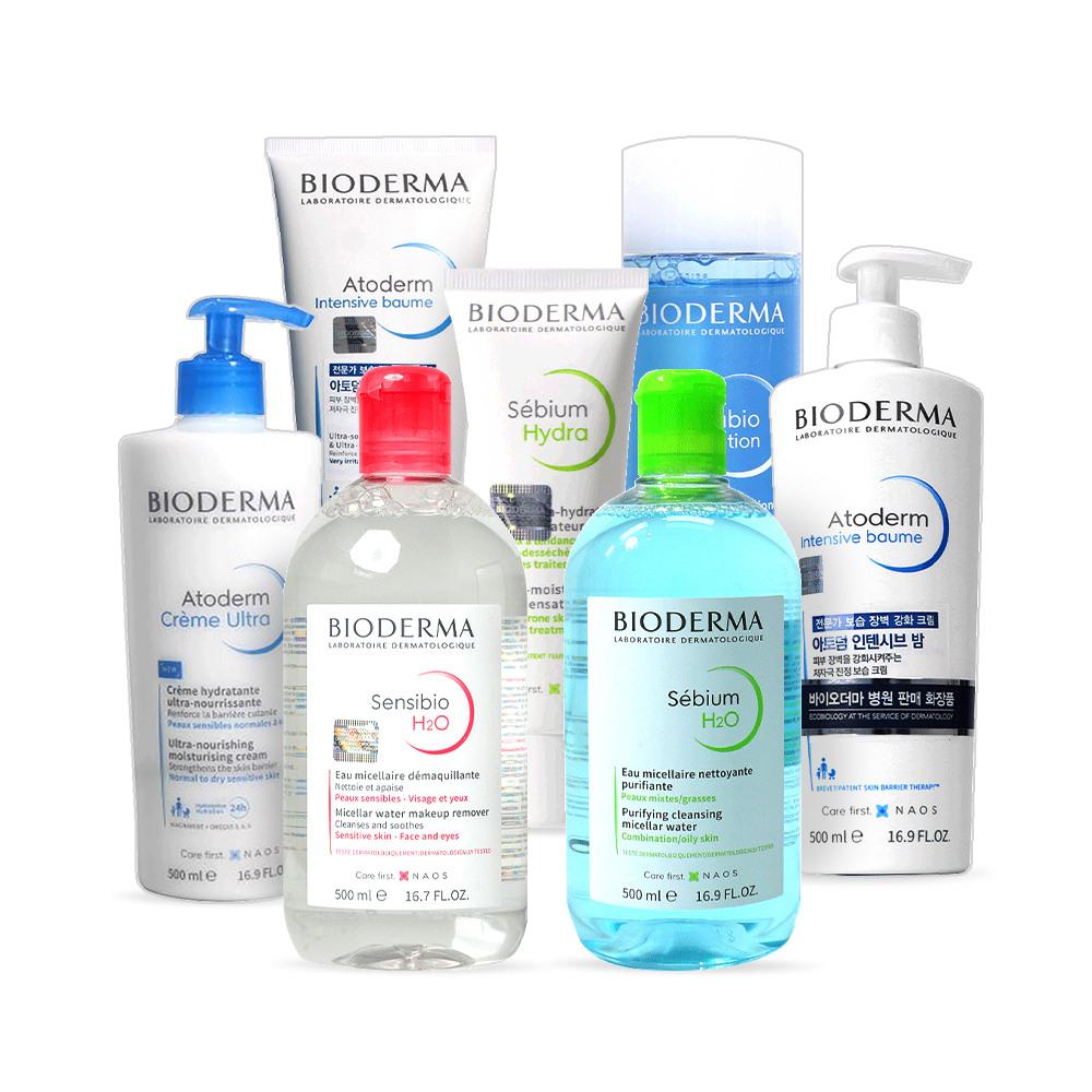 Bioderma Sensibio Cleansing Water Atoderm PP Balm Intensive Balm Moisturizing Care Collection 01)PP Night Cream 500mlx2