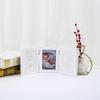 Solid Wood Tri-Fold Baby Hand & Footprint Frame with Clay - Ideal 1st Birthday Keepsake