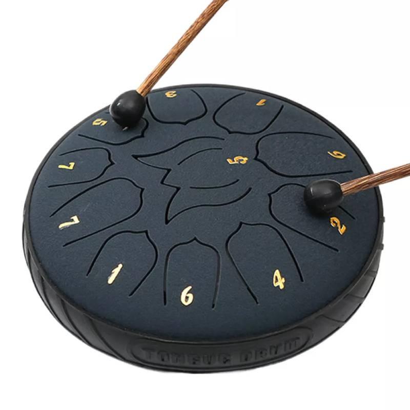 Notes 11 Rain Chime Drum Steel Tongue Drum Music Instrument Tool Educational