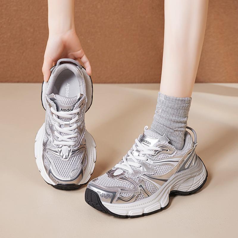 Dad shoes women's new summer casual platform small sports shoes mesh running shoes