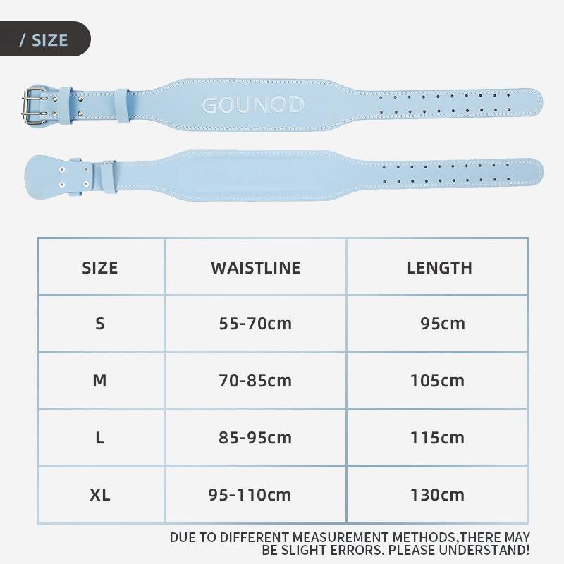 OLIKEI Cintura Professionale in Pelle per Sollevamento Pesi da Donna Palestra Fitness Cintura di Supporto Lombare Squat Stacco Supporto Lombare Schiena Protezione Vita Sportiva