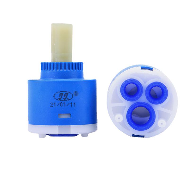 Ceramic Hot/Cold Faucet Cartridge Kit for Kitchen, Basin, and Shower Repair