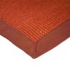 Orange Plant-inspired Jute Rug 70x110 - Bohemian Style