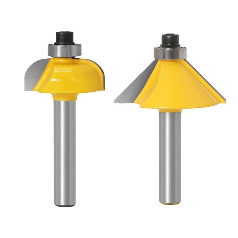 15 bucăți freză dreptă de tăiat pentru bucăți din lemn de tăiere din carbură de tungsten pentru prelucrarea lemnului Set de freză de 1/4 inch 8 mm