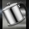 Stainless Steel Oil Can Container with Fine Filter Frying Oil Saver for Straining And Storing Cooking Oil Reuse 1.4L Capacity Rust-Proof Kitchen Oil