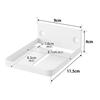Yamazaki Smart Wall-Mounted Surveillance Camera Rack (Includes Plasterboard Tweezers), White, 9cm W X 11.5cm D X 4cm H, Floating Storage,