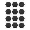 12Pcs Hexagon Soundproof Wall Panel Self-Adhesive Sound Absorbing High Density Thick Acoustic Foam Panel Home Studio Noise Reduction Wall Panel