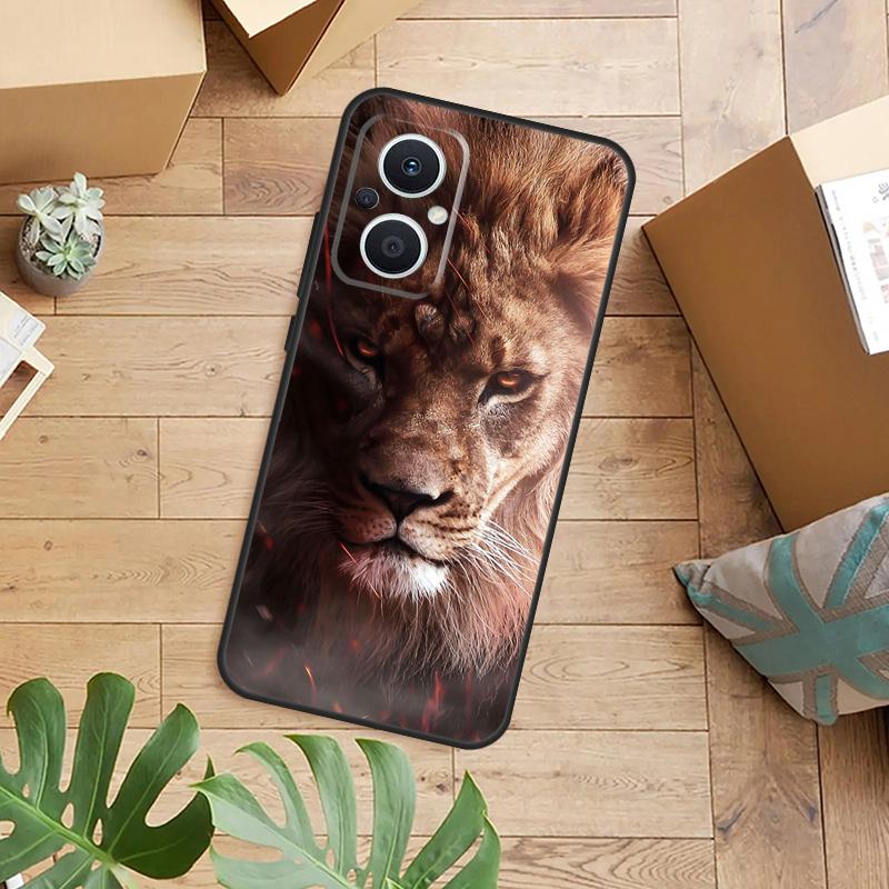 Lion Head Case For OPPO Reno 13F 14F 12F 10 11 12 13 14 Pro 8T 7 8 Lite OPPO Find X9 X6 X5 X8 Pro Cover
