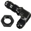 AN6 AN8 AN10 Male 0 90 Degree Hose Fitting Bulkhead Nut For Tab or Wirewall