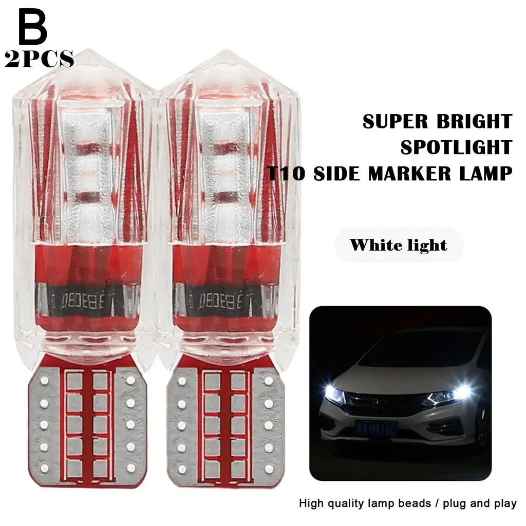 1/2Pcs T10 W5W Car Turn Light LED Light Day Driving Reading Bulb License Plate Super Bright Light Running Motorcycle