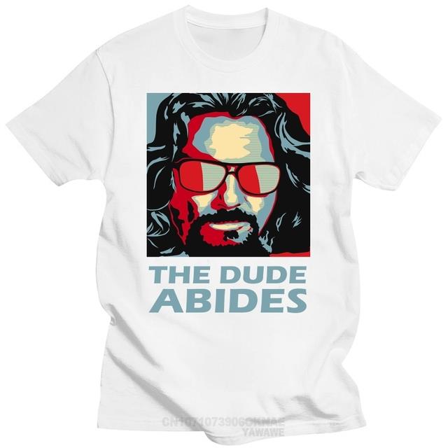 The Big Lebowski TShirts The Dude T Shirt Round Collar Tees TShirt Short Sleeve Adult Streetwear TShirt