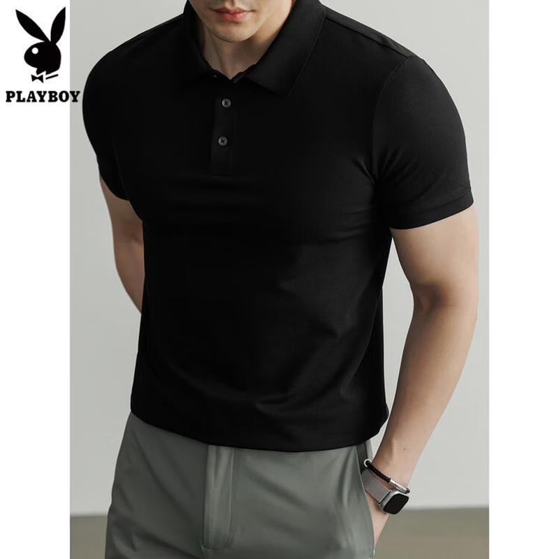 

PLAYBOY Men s Old Money Style Short-Sleeve Polo Shirt XL