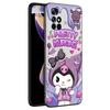 Carina Cover Nera in Silicone Sanrio Kuromi per Telefono Xiaomi Redmi Note 10 11 11S 12 13 4G 8 9 11T Pro 5G Plus 8T 9S 10S 12S