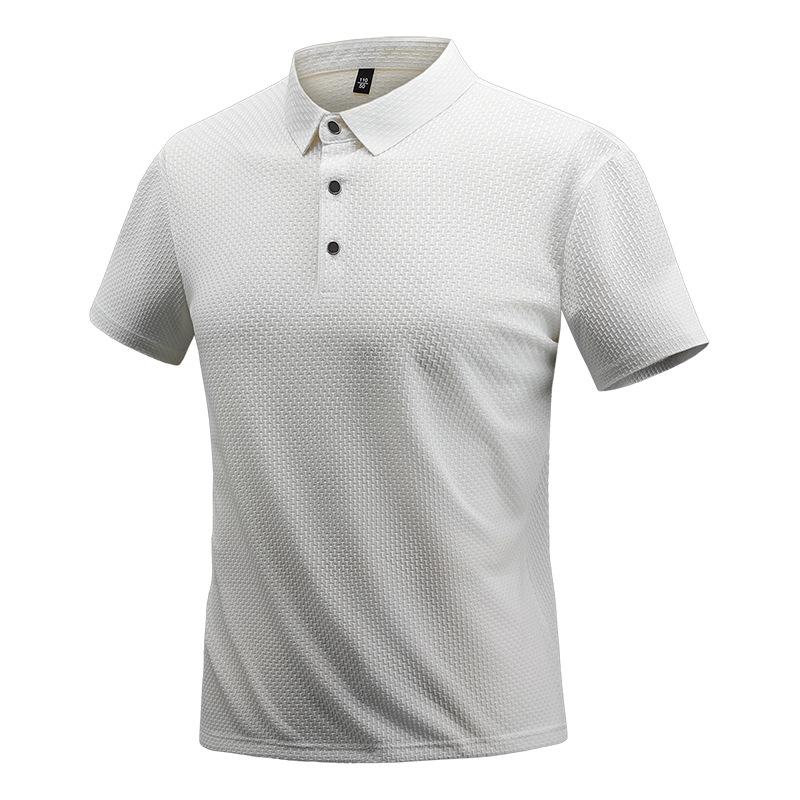 Men's Short Sleeved Casual, Comfortable, Loose, Simple, Versatile, Skin Friendly, Soft, Summer Thin Polo Shirt