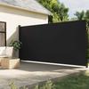 Vidaxl Aufrollbare Seitenmarkise, Schwarz, 220X500 Cm