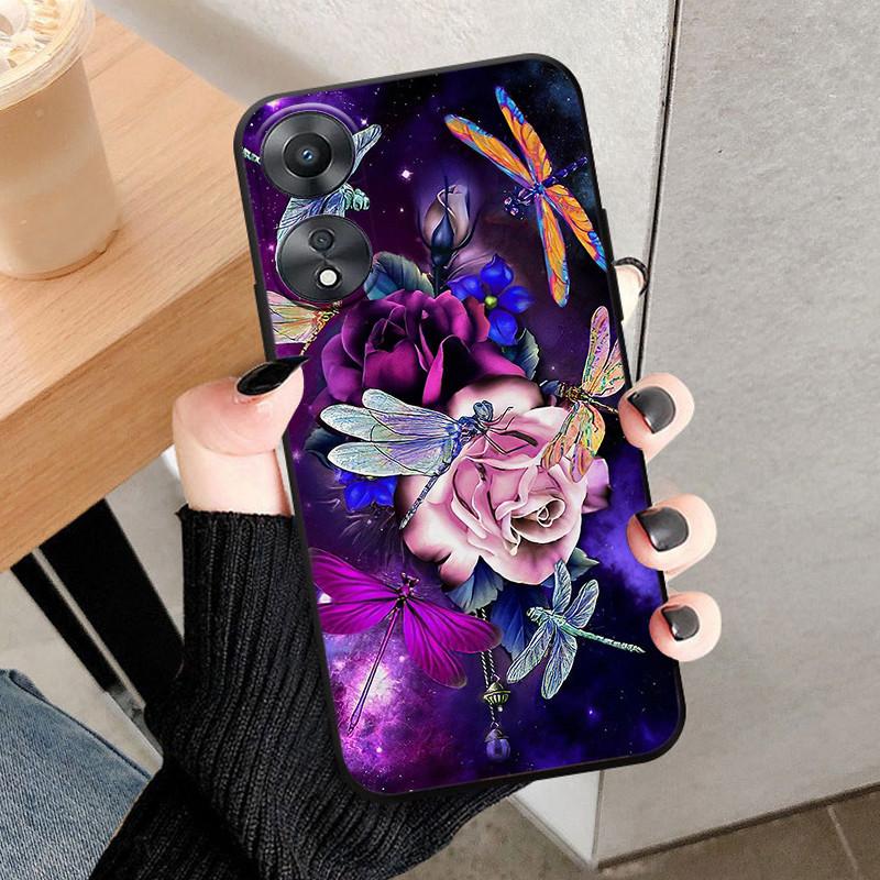 

For OPPO A58 4G Case Cover CPH2577 Fundas Black Soft Silicone TPU Protective Phone Case For OPPO A58 5G Bumper Coque A 58 4G 5G OPPO A58 4G