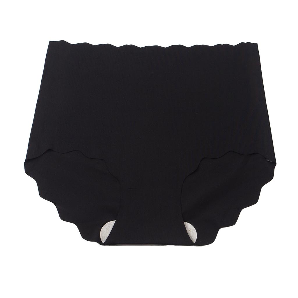 High Waisted Seamless Underwear for Women No Show Panties Cheeky Scalloped Edge Bikini Breathable Briefs Women's Soft Moisture-Wicking Stretchy Briefs