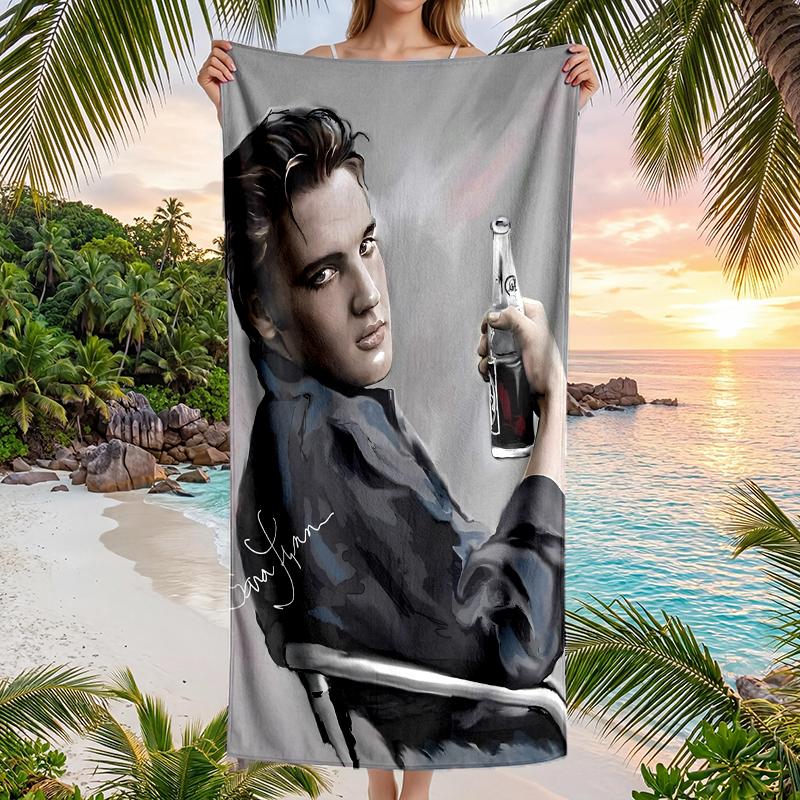 Elvis Fashion Beach Towel: Ideal for Summer Adventures Soft, Absorbent and Quick Drying Suitable for Swimming and Bathing