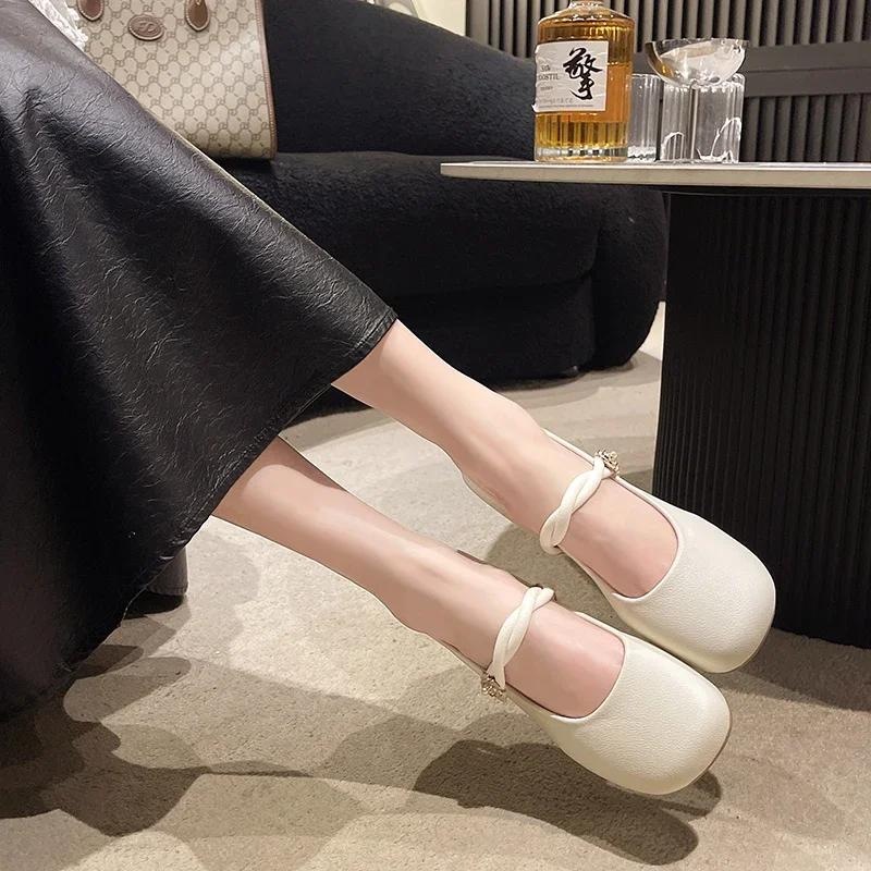 Fashion Fashion Spring and Fall Mary Jane Ballet Flats Women Shoes Leopard Print Comfortable Soft Round Toe Flat Shoes for Women Casual