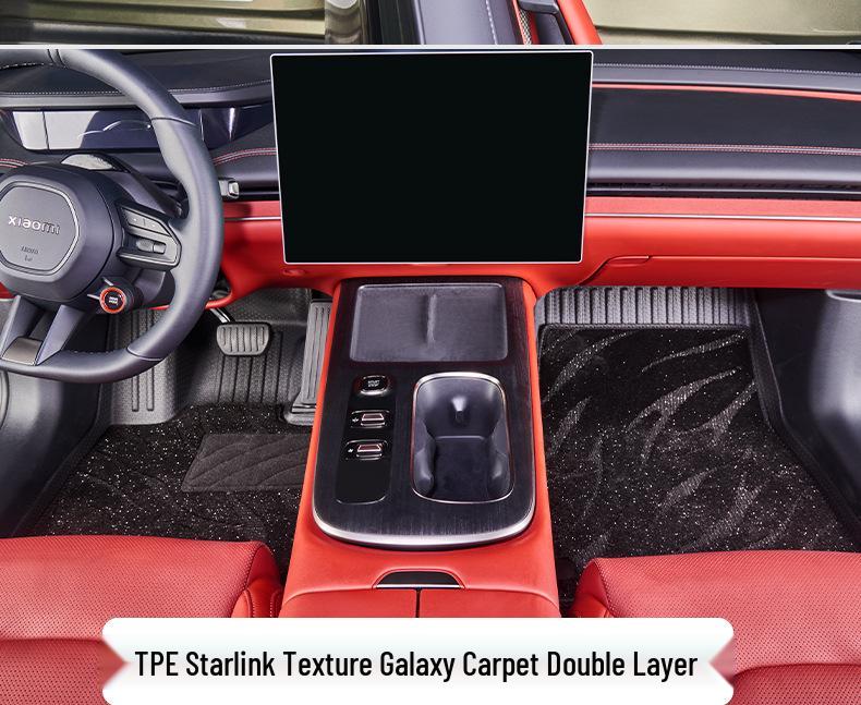 Changan CS75/CS55/Yidong PLUS 360° TPE Galaxy Car Floor Mats: Wear-Resistant & Durable.
