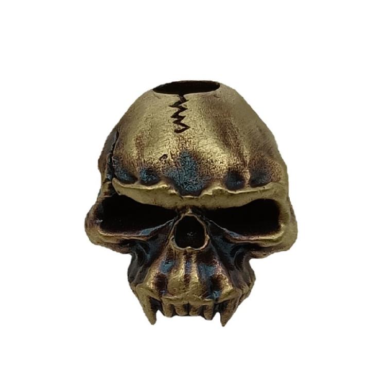 

Steampunks Styles Detachable Skull Pendant Handmade Metal Carving for Outdoor Enthusiasts and Jewelry Accessory 1