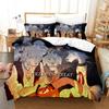 Set Biancheria da Letto Beastars per Bambini Copri Piumino Anime Pacchetto Copripiumino Biancheria da Letto Misura Singola Misura Matrimoniale Misura King Misura Singola Dimensioni Dropshipping
