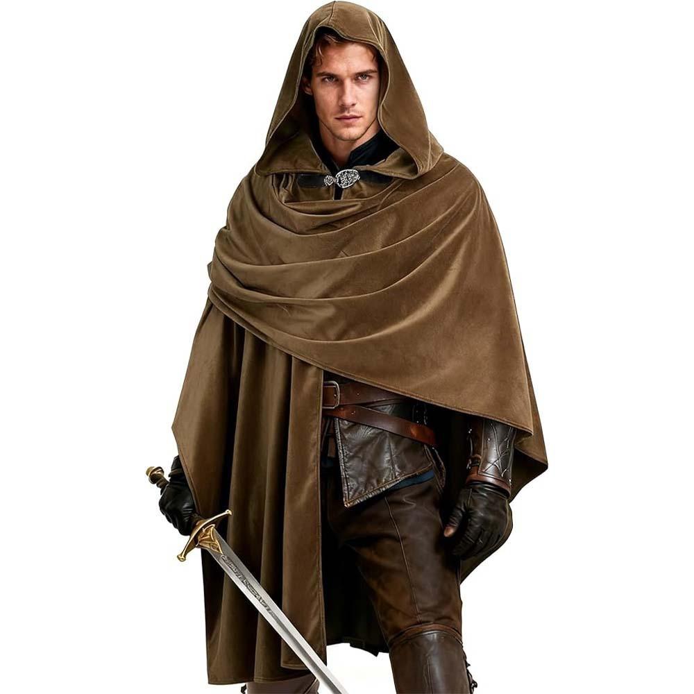 Renaissance Cloak Costume With Ethnic Style For Cosplay Parties And Fantasy Role Play