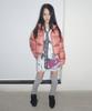 SCULPTOR Matte Cropped Puffer Down Plum Red